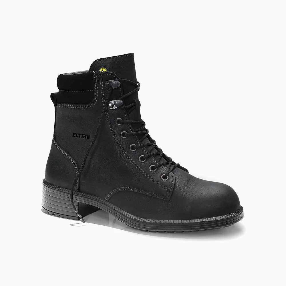 ELTEN veiligheidsschoen halfhoog voor dames NIKOLA black Mid ESD S2 Zwart