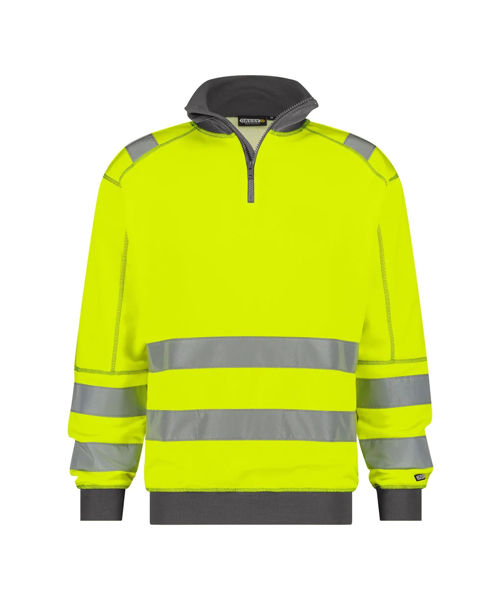 DASSY 300376 Fluogeel/Cementgrijs aanzicht 1