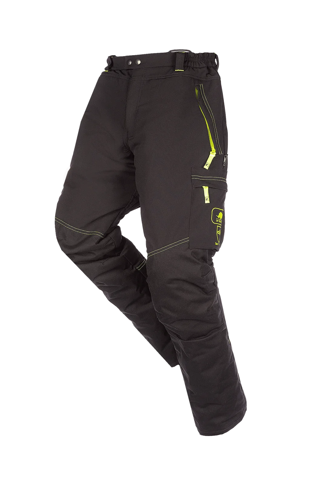 SIP Protection T-Flex 1XRUA2PT3 Zaagbroek Zwart/Fluo Geel