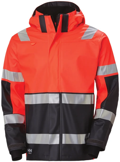 Helly Hansen Alna 2.0 reflecterende regenjas 70295 Oranje/Ebony