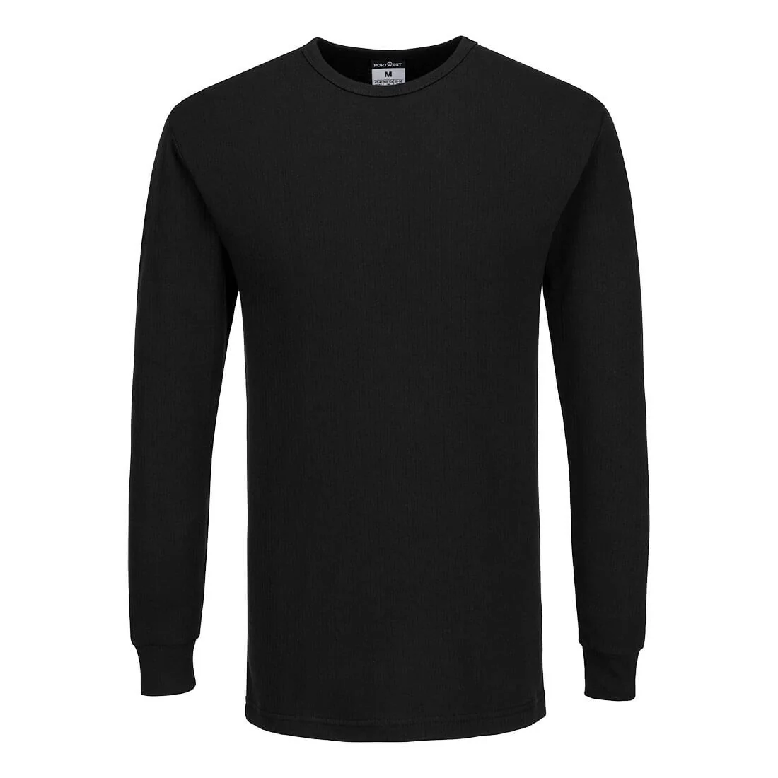 PORTWEST B123 Thermisch T-Shirt Lange Mouw Zwart