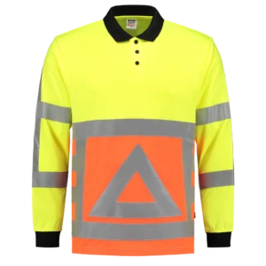 203002 Poloshirt Verkeersregelaar Lange Mouw aanzicht 2