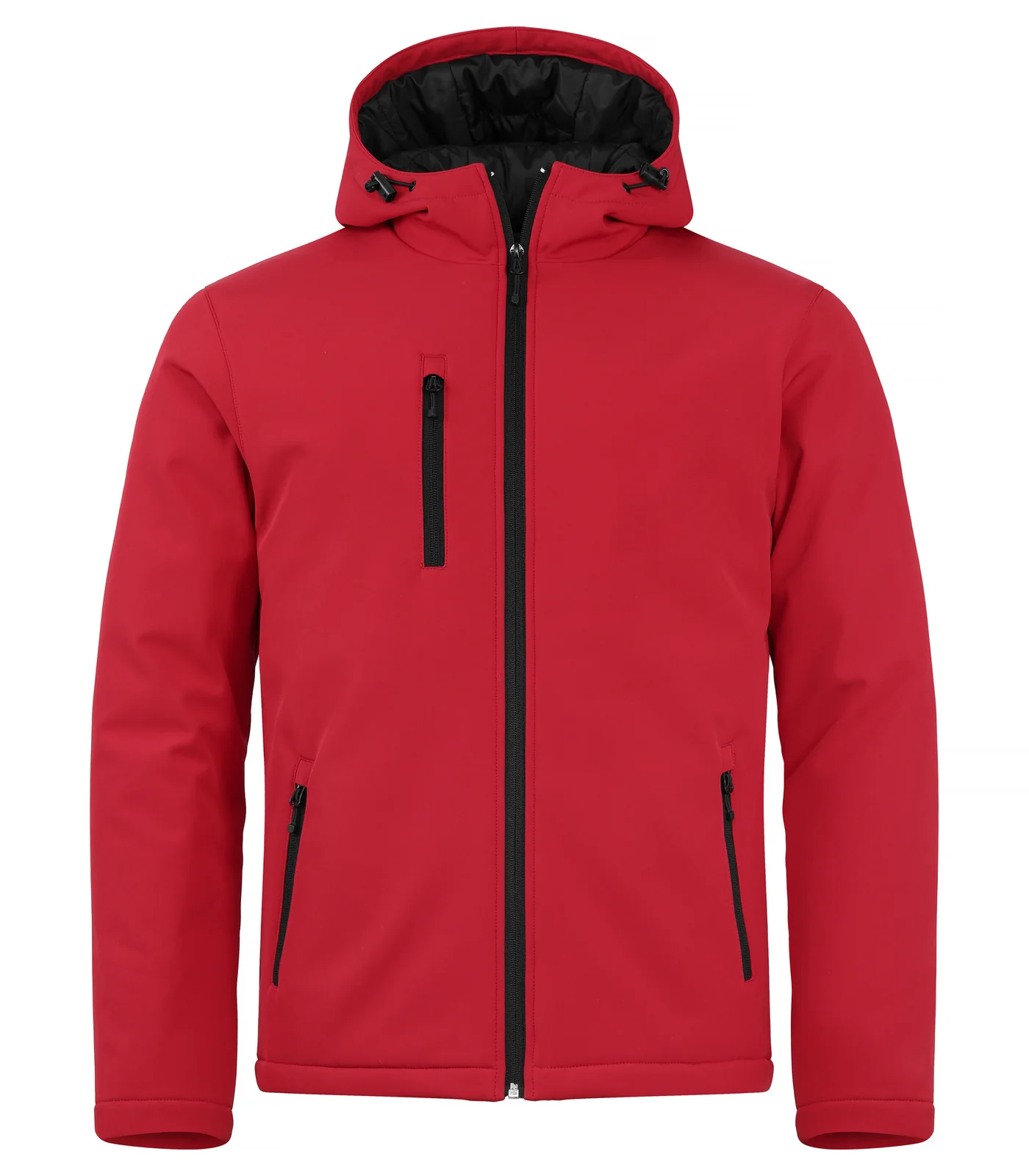 Padded Hoody Softshell Rood