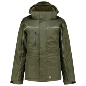 402007 Midi Parka Canvas aanzicht 2