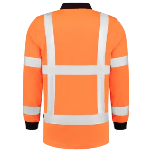 203005 Poloshirt RWS Birdseye Lange Mouw aanzicht 3