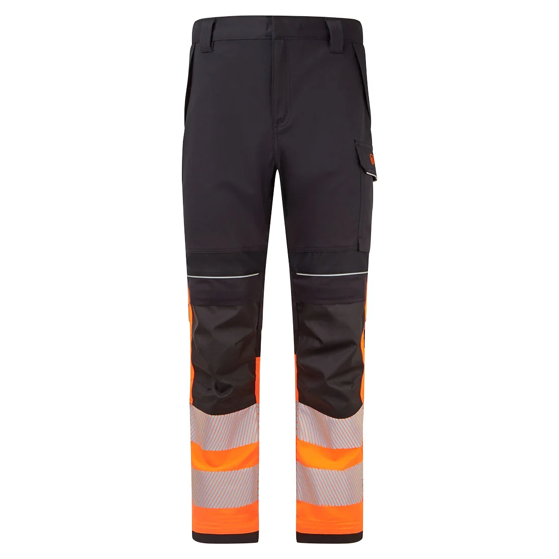 PORTWEST FR451 PW3 Modaflame Hi-Vis Klasse 1 FR Werkbroek Oranje/zwart