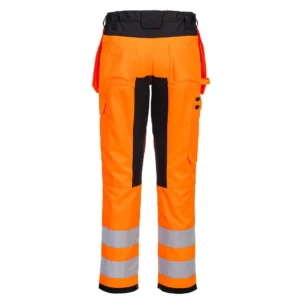 CD889 WX2 Eco Hi-Vis broek met Holsterzakken aanzicht 2