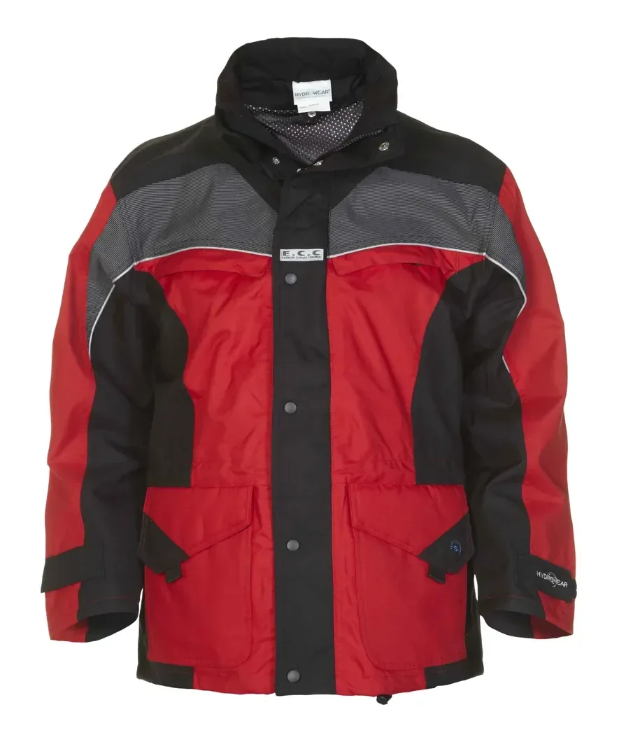 Hydrowear Parka Keulen Zwart - rood