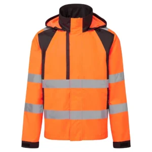 CD860 WX2 Eco Hi-Vis Regenjack aanzicht 1