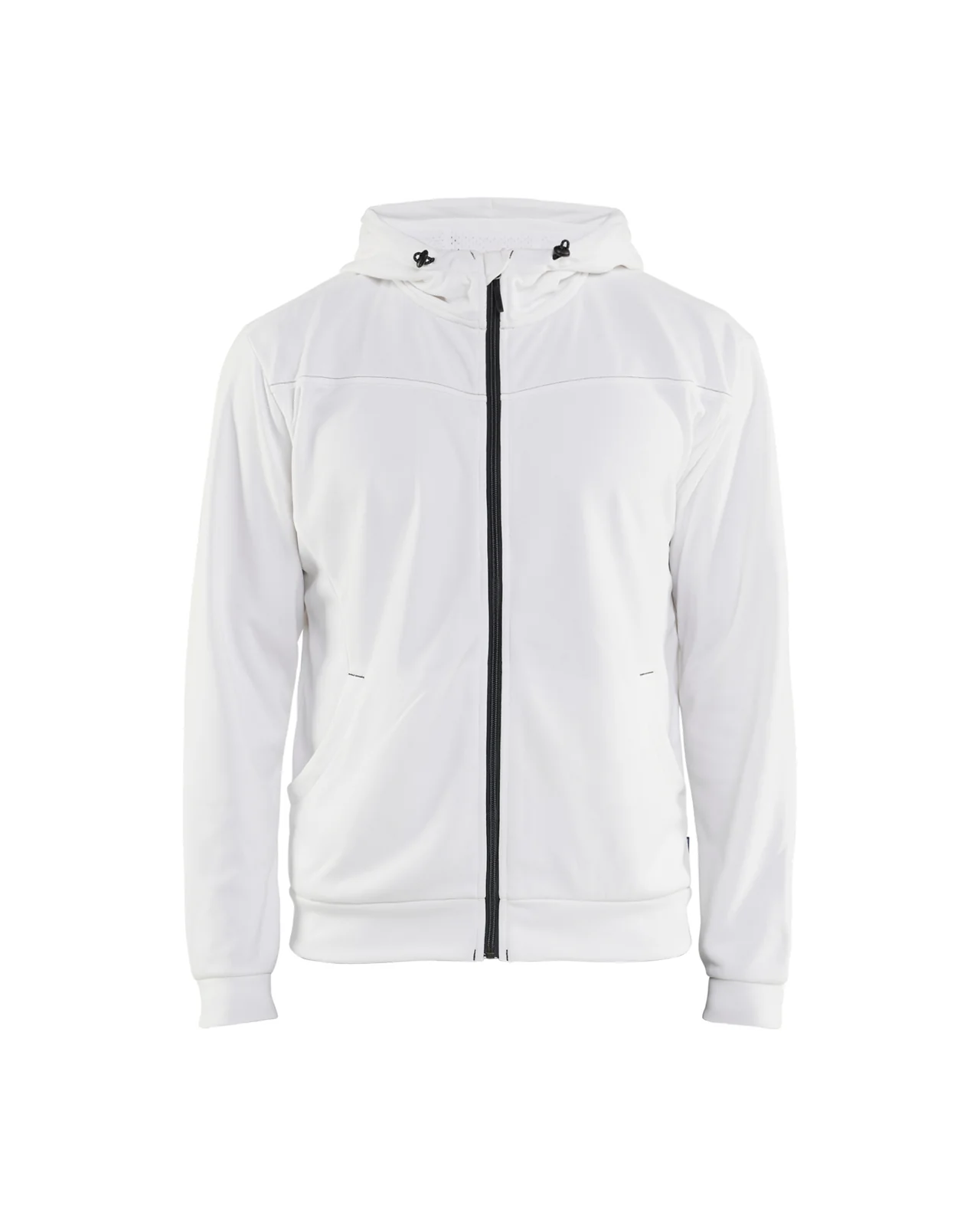 Blåkläder 33632526 Hooded sweatshirt met rits Wit / Donkergrijs