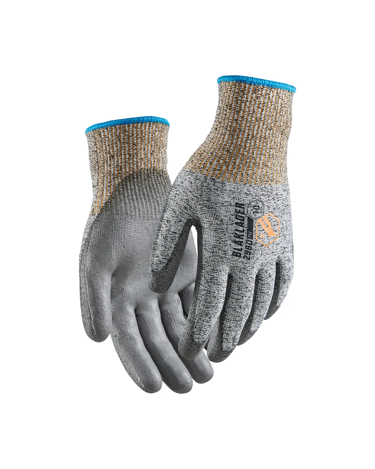 Blåkläder 29801472 Snijbestendige handschoenen C PU-gedipt Zwart / Wit