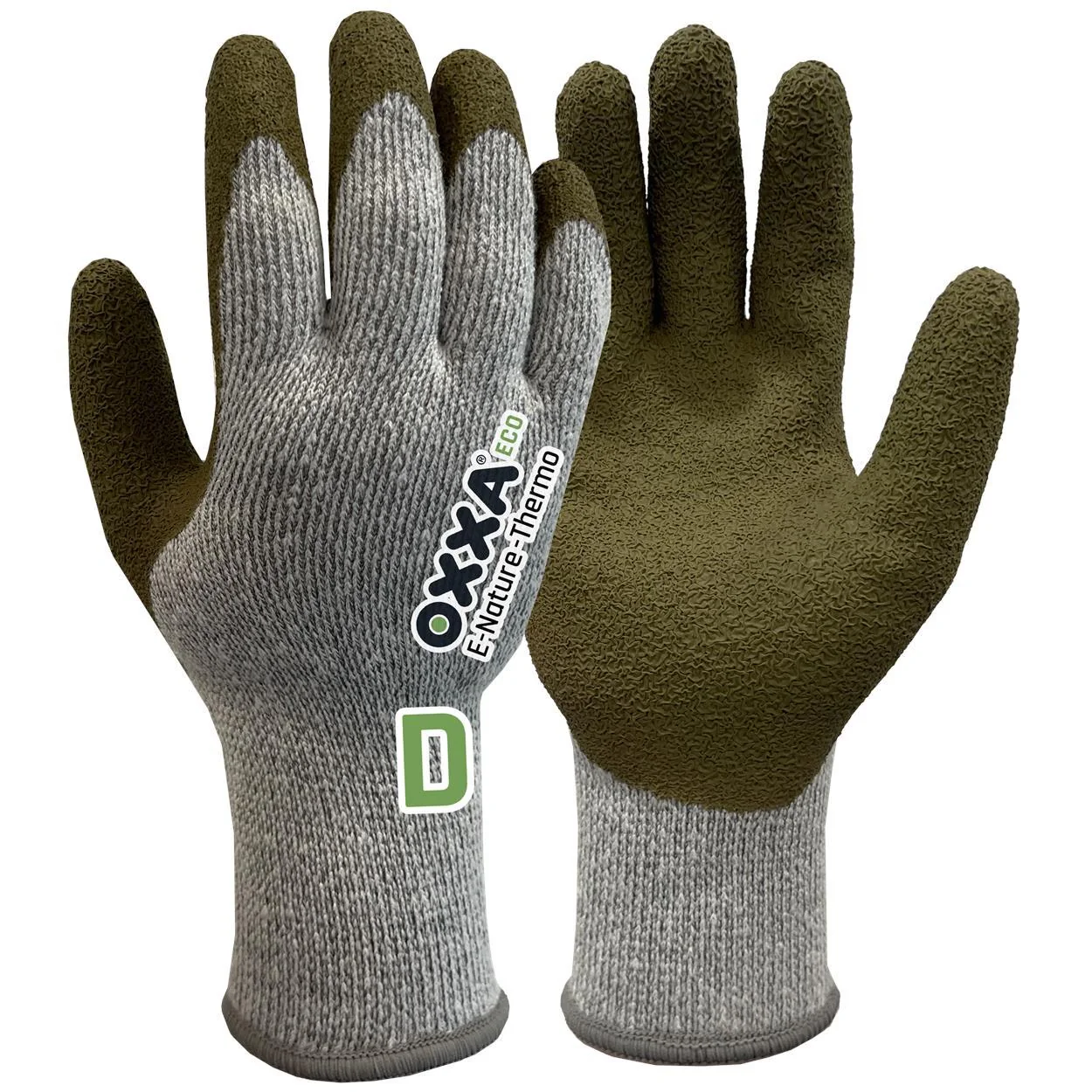 OXXA E-Nature-Thermo Cut D 52-850 handschoen Olijfgroen / Peper & zout