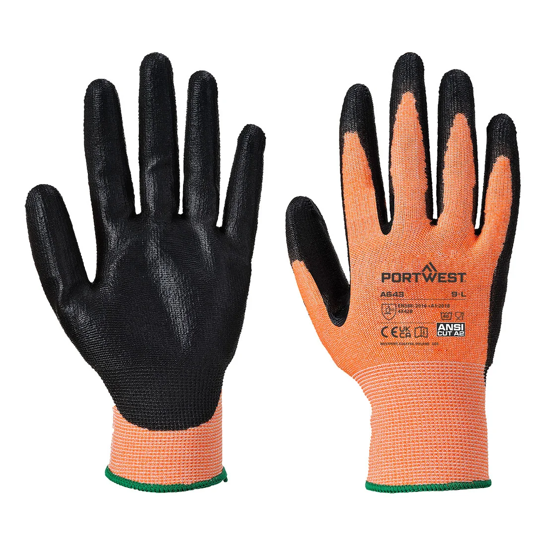 PORTWEST A643 Amber snijbestendige Handschoen - Nitril Schuim Amber