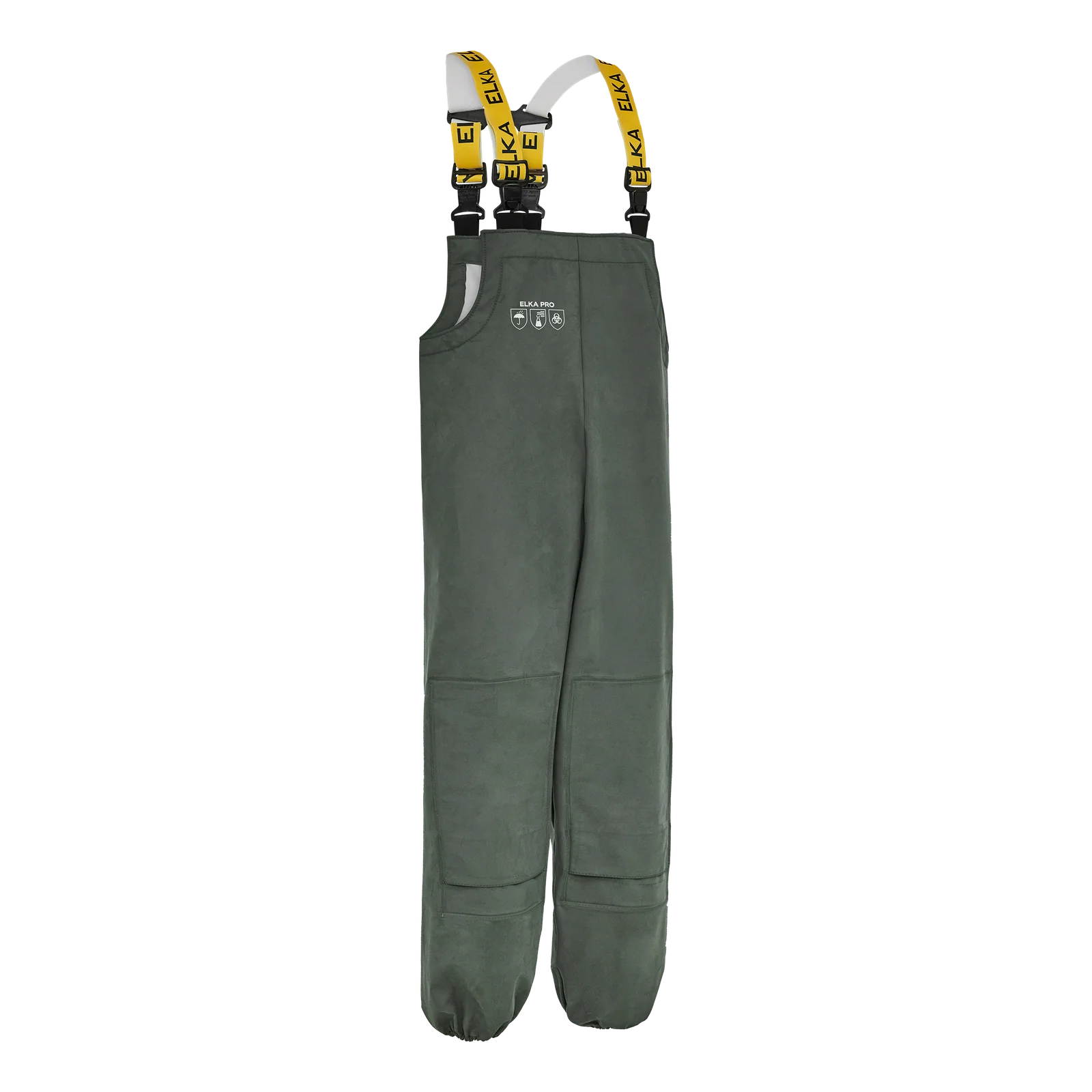 ELKA Rainwear 079904 PRO bretelbroek Olijfgroen