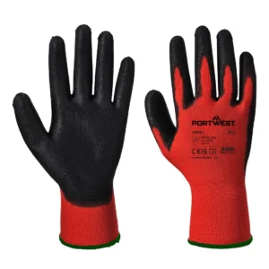 A641 Rood - PU Handschoen aanzicht 1