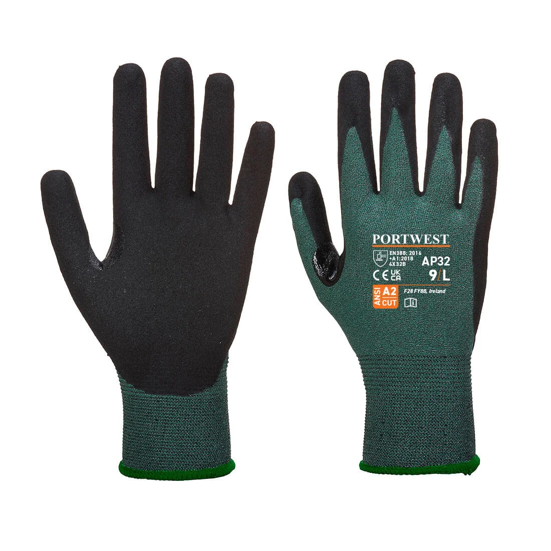PORTWEST AP32 Dexti Cut Pro Handschoen Zwart/grijs