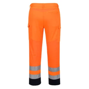 T143 Lichtgewicht broek met reflecterende mesh-panelen aanzicht 2
