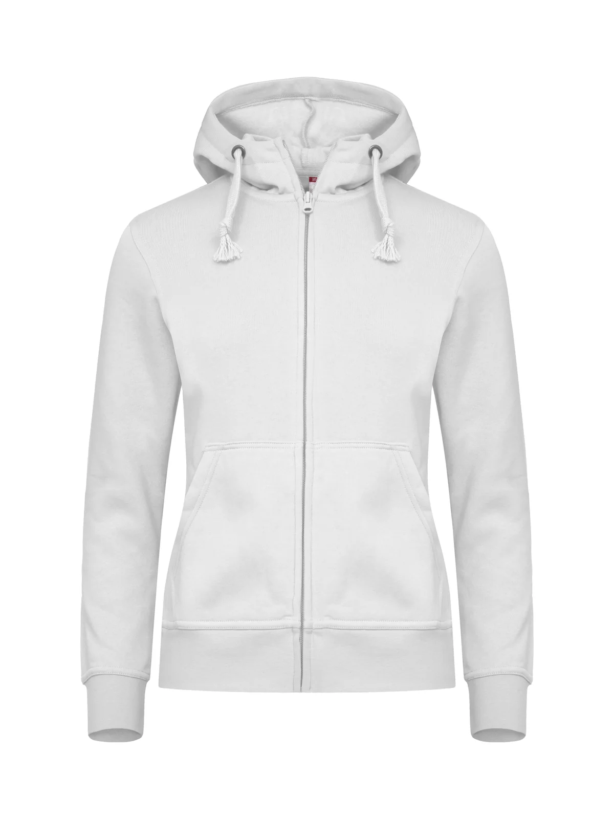 Clique Basic Hoody Full Zip Dames Wit