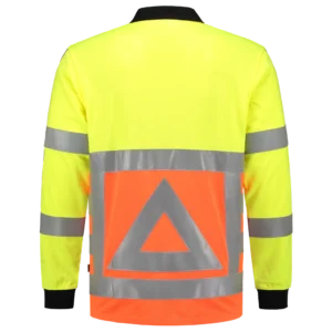 203002 Poloshirt Verkeersregelaar Lange Mouw aanzicht 3