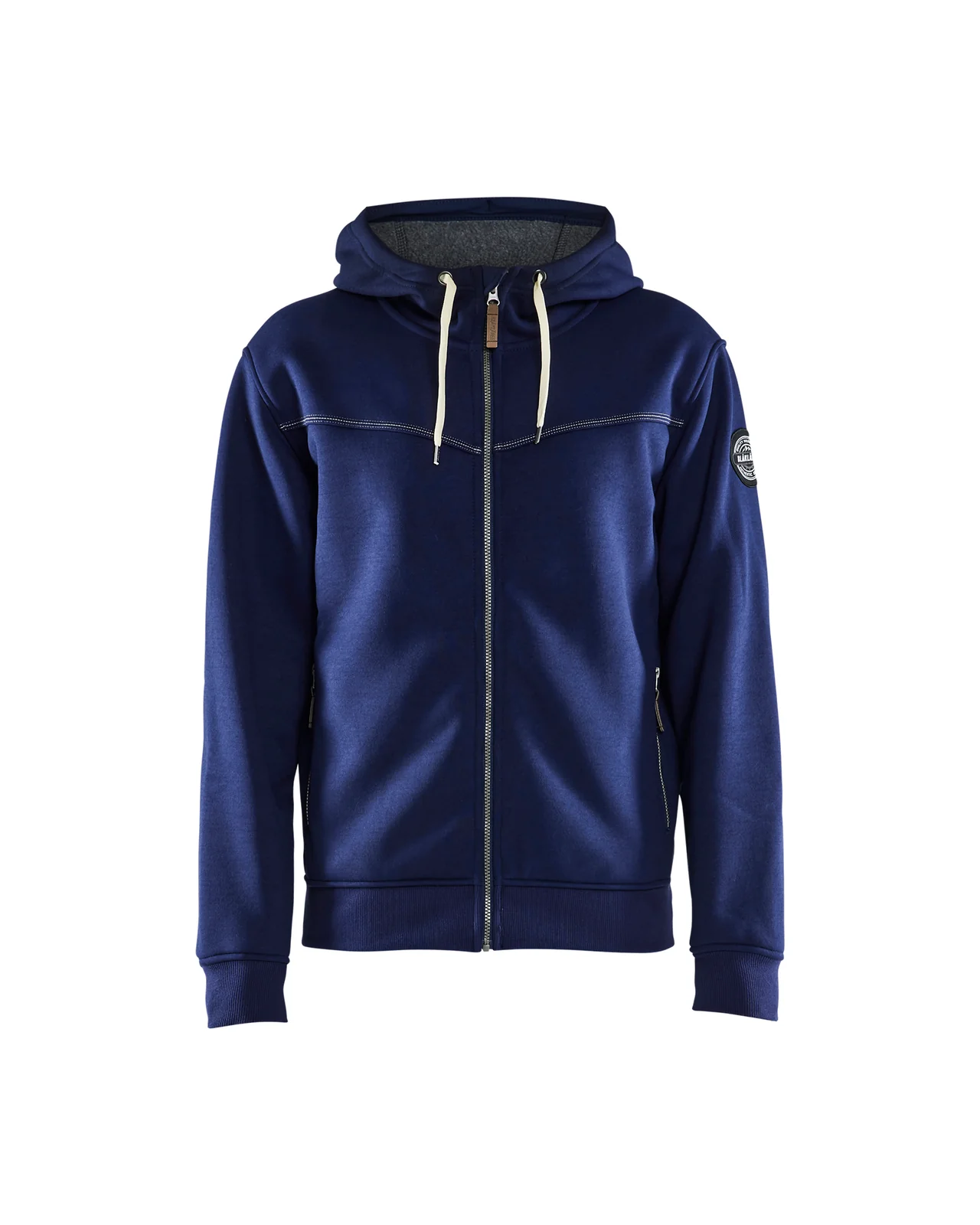 Blåkläder 49332514 Hooded sweatshirt met rits sherpa-gevoerd Marineblauw