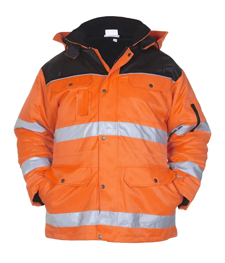 Hydrowear EN 20471 Parka Heerlen Fluor Oranje - Zwart