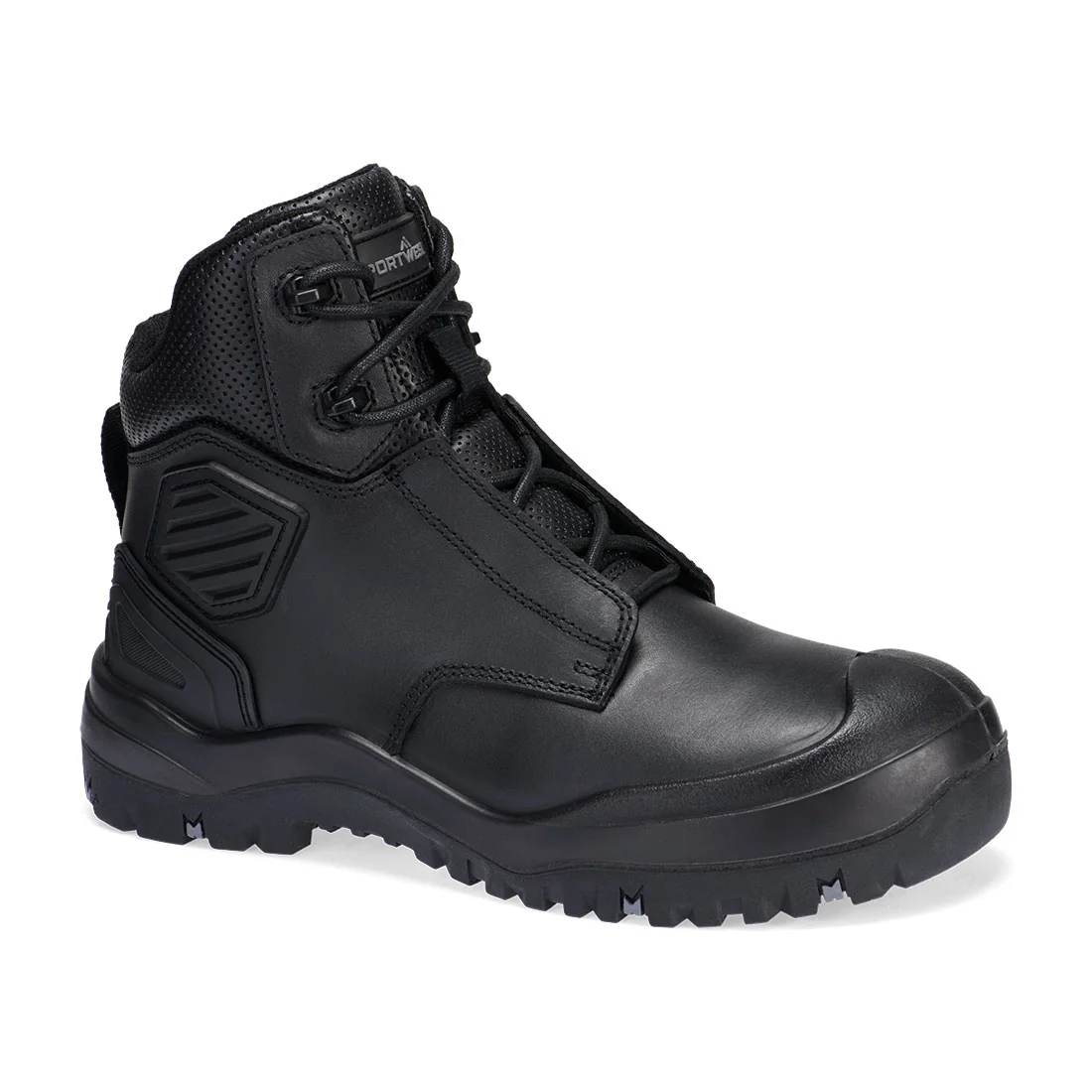 FT30 Stalen leren schoen S3 SC HRO HI CI LG SR Zwart