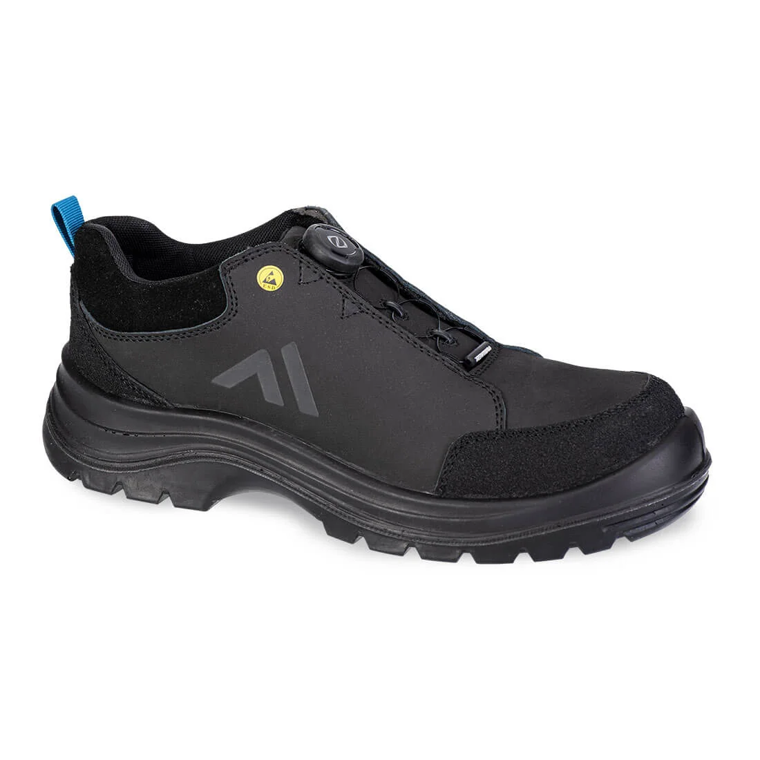 PORTWEST FE03 Composite Action Nubuck lage schoen S3S ESD SR FO Zwart/blauw