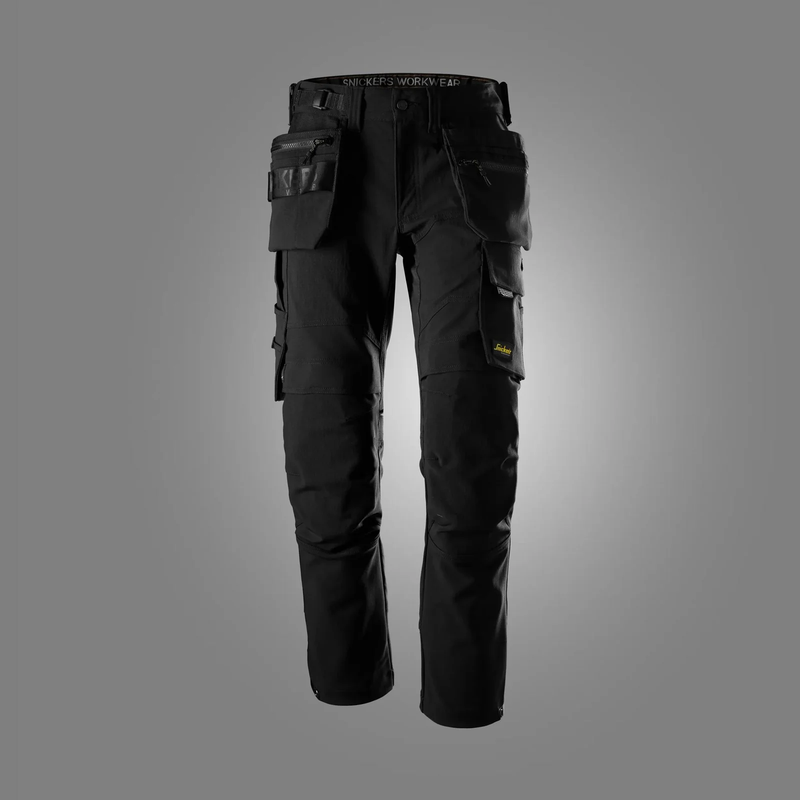 Snickers Workwear 6220 Zwart/Zwart aanzicht 1