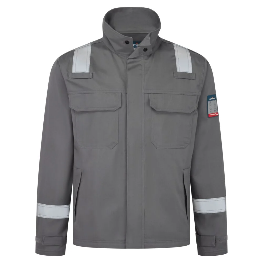 PORTWEST FR741 Bizflame Work + FR Jack Grijs