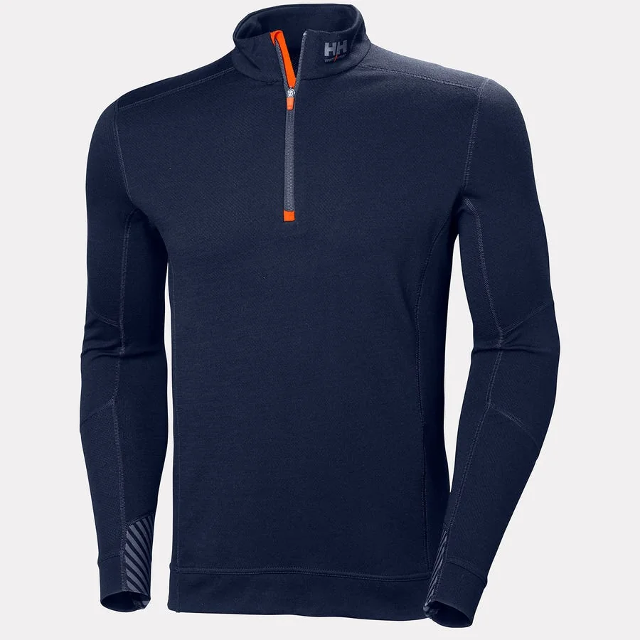 Helly Hansen LIFA Merino basislaag met halve rits 75107 Marineblauw
