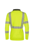Augustine Dames high-vis poloshirt, lange mouwen, ARC bescherming aanzicht 3