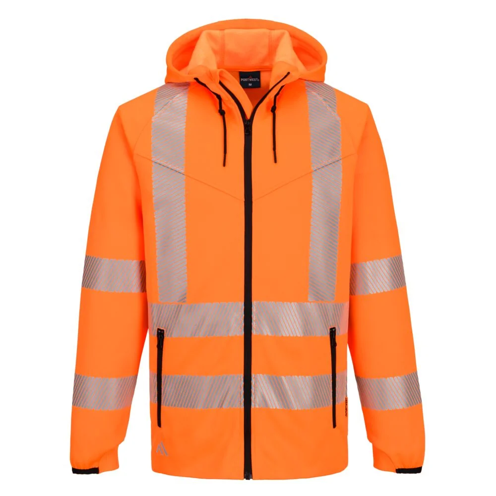 PORTWEST KX303 KX3 Sport Hi-Vis Hoodie met rits Oranje