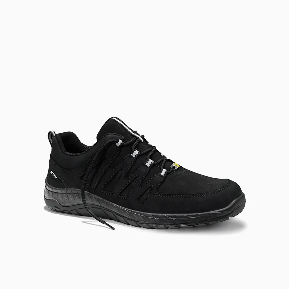 ELTEN beroepsschoen laag MADDOX black leather Low ESD Zwart