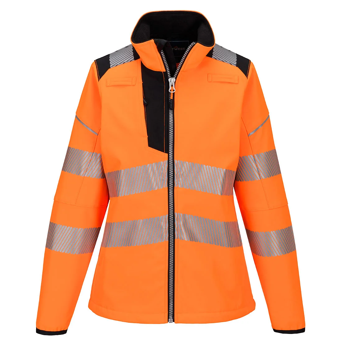 PORTWEST PW381 PW3 Hi-Vis Softshell voor dames Oranje/zwart