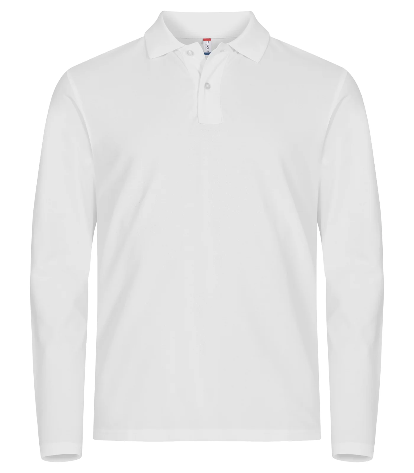 Clique Stretch Premium Polo L/S Wit