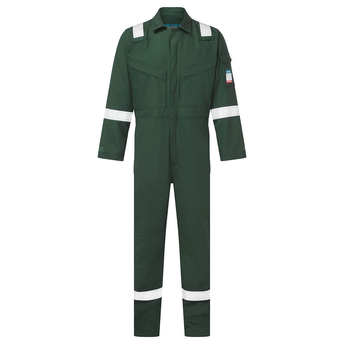 PORTWEST FR28 Lichtgewicht Vlamvertragende Antistatische Overall 280gr Groen