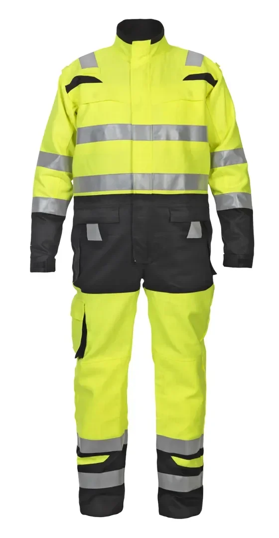 Hydrowear Multinorm Overal Marsberg Fluor Geel - Zwart