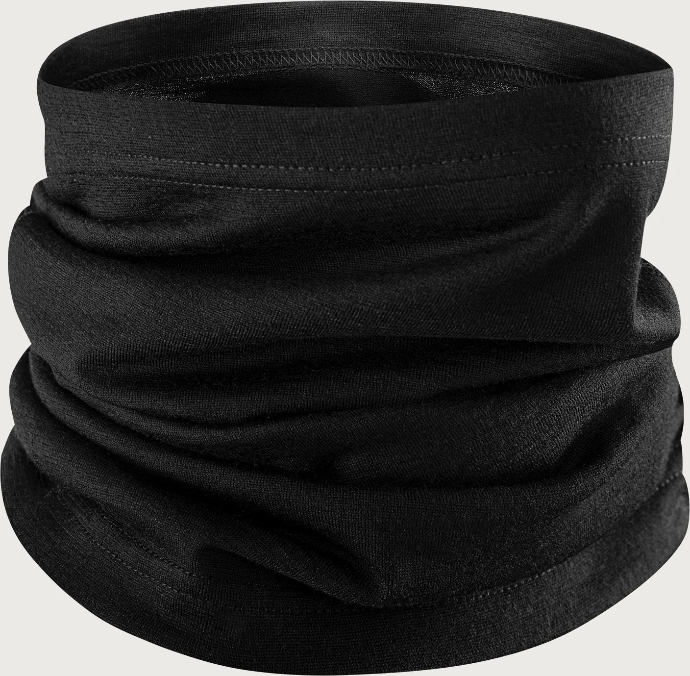 Litus merinowollen nekwarmer Zwart