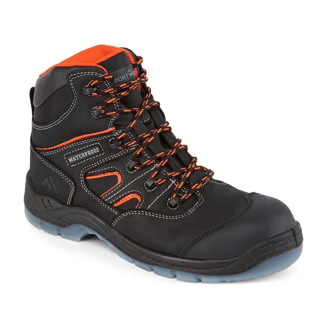 PORTWEST FC57 Composietleren halfhoge schoen S7S SR FO Zwart