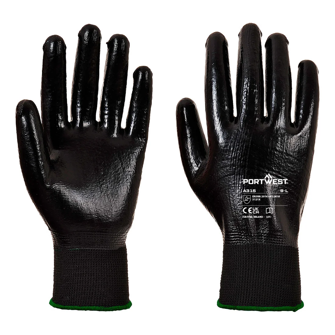 PORTWEST A315 All-Flex Grip Handschoen Zwart