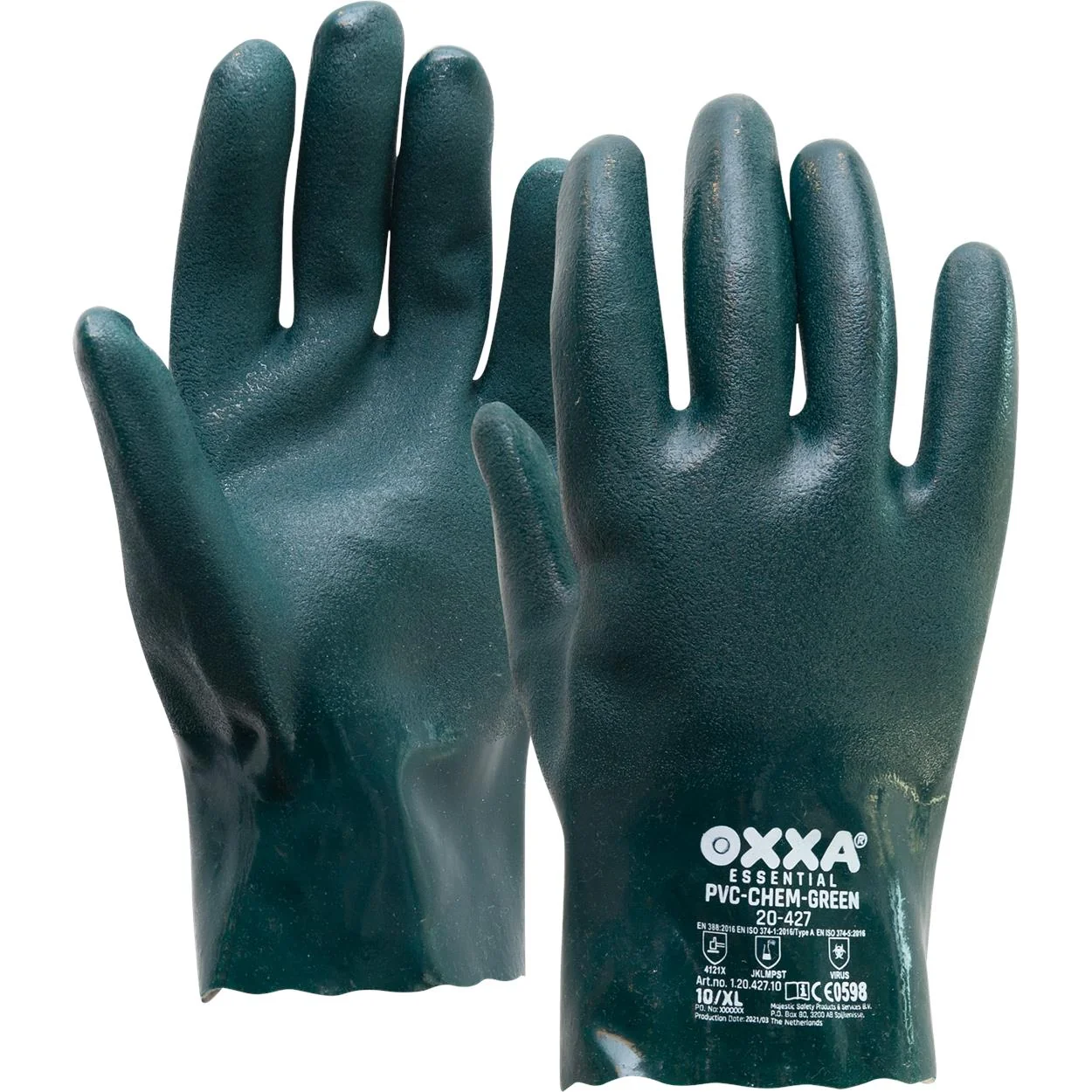 OXXA PVC-Chem Green 20-427 handschoen Green