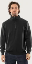 Sweatshirt met korte ritssluiting 1737 SWB aanzicht 2