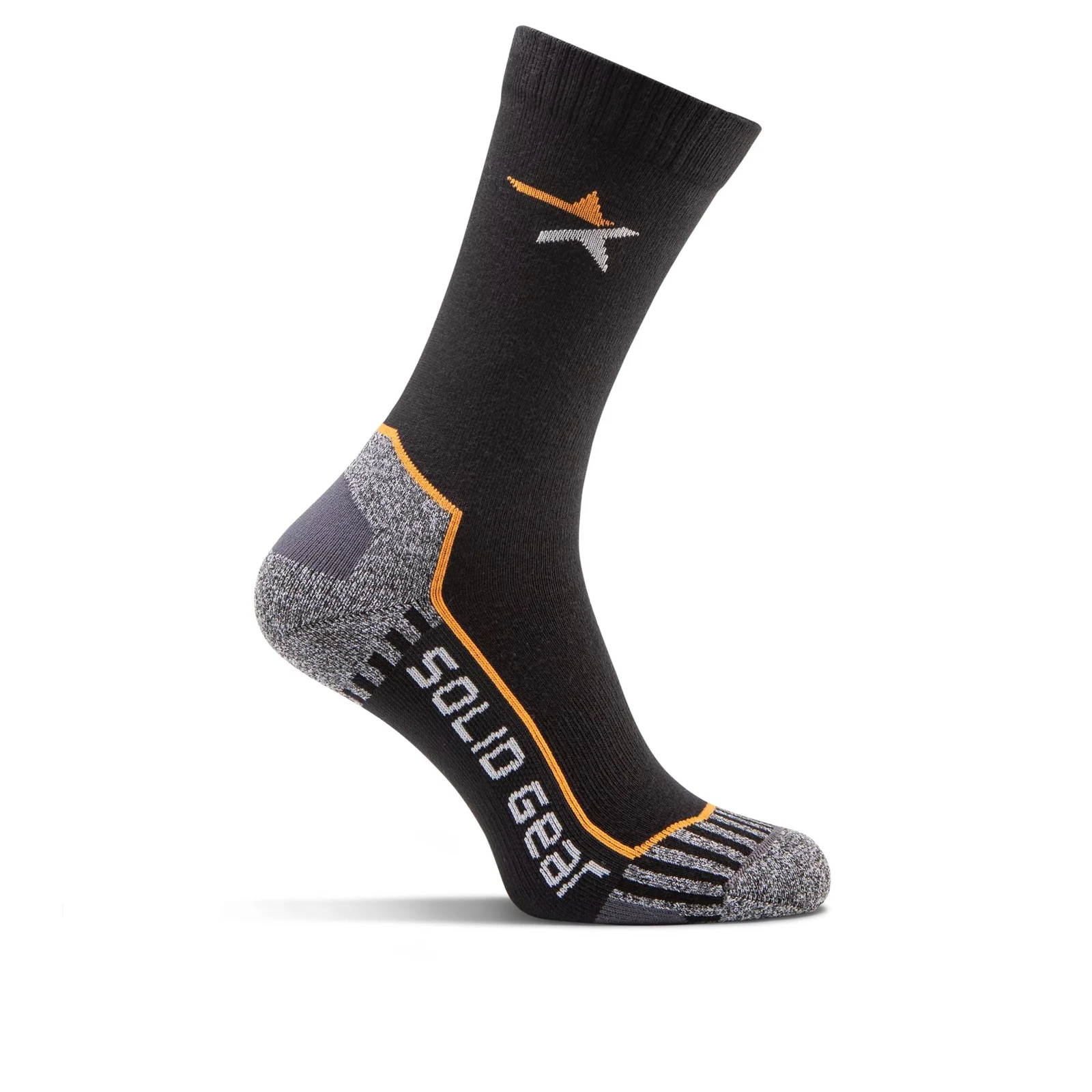 Active Sock 3-pack sokken Zwart / Oranje