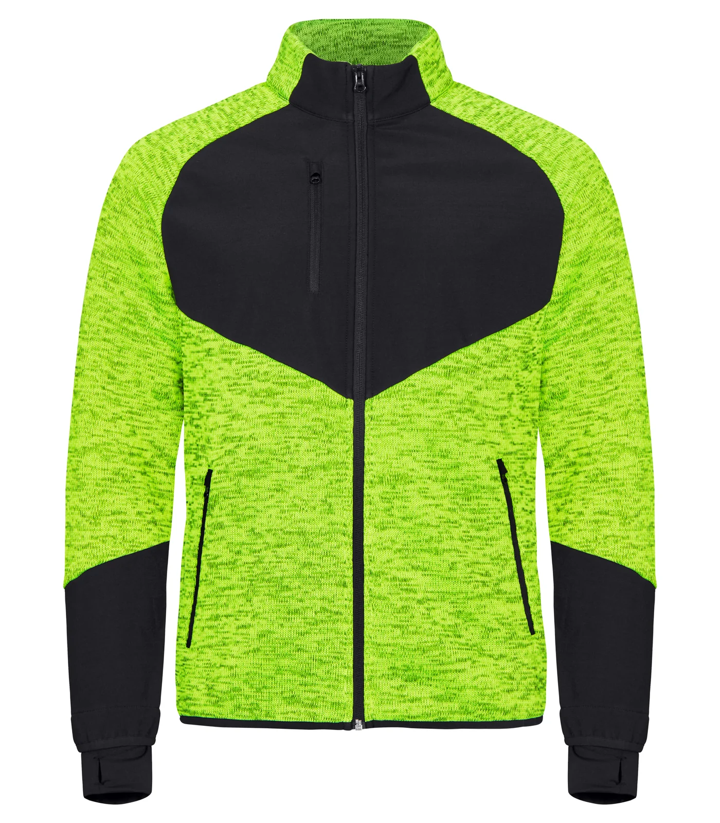 Clique Fleece Jacket Haines Signaalgeel