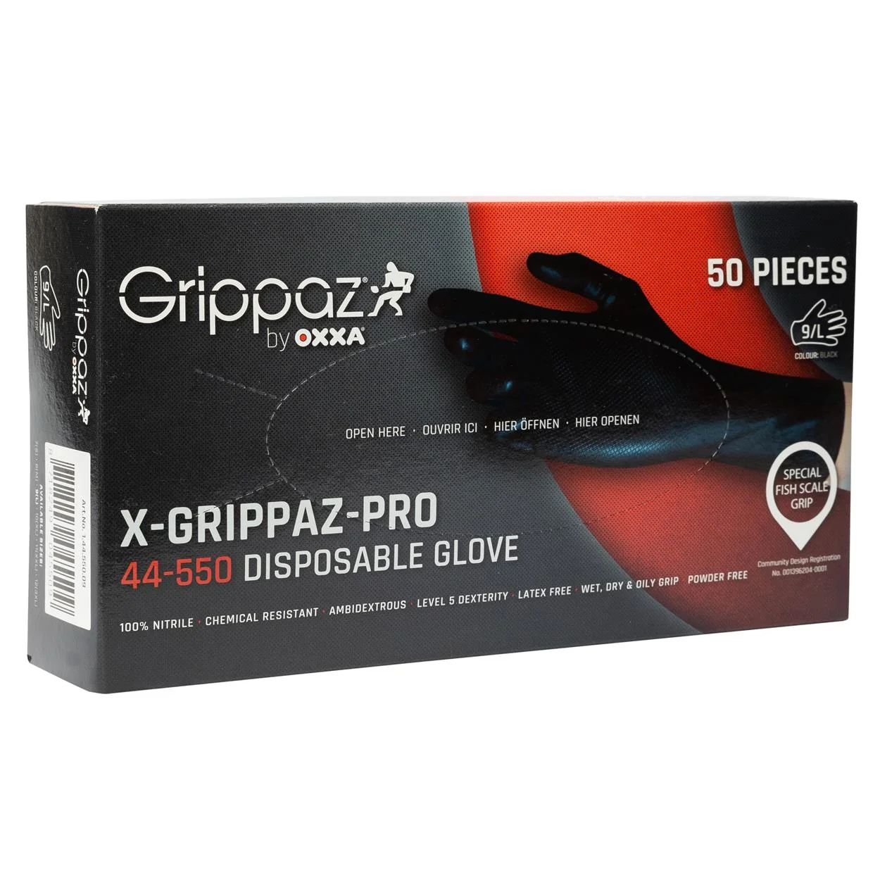 OXXA X-Grippaz Pro 44-550 handschoen Zwart