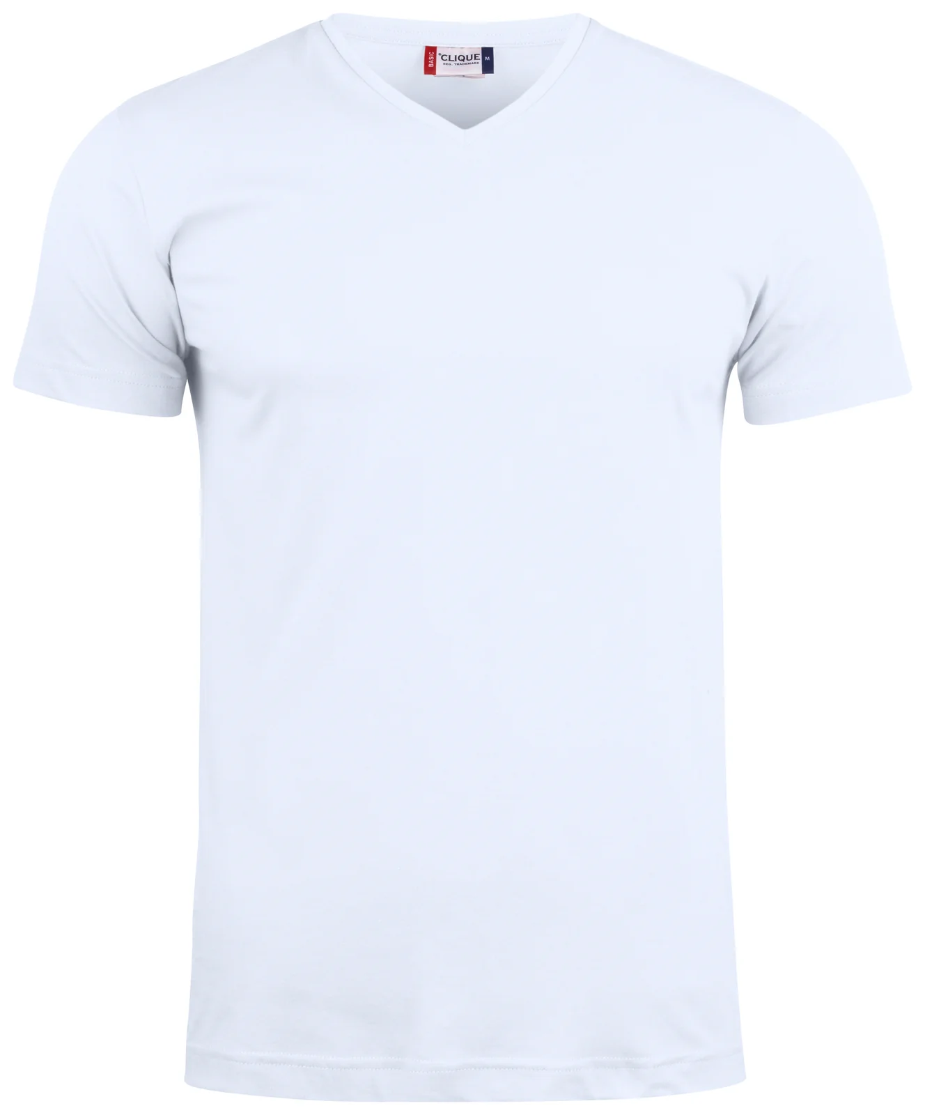 Clique 029035 Basic-T V-Neck 145 gram Regular Fit Wit