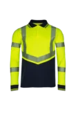 Epsom High-vis poloshirt, lange mouwen, ARC bescherming aanzicht 1