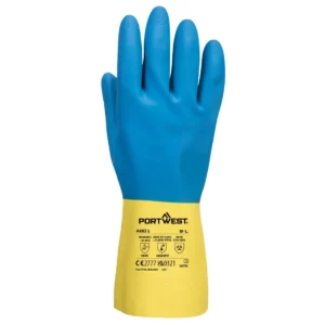 A801 Dubbel gecoate latex handschoen aanzicht 2