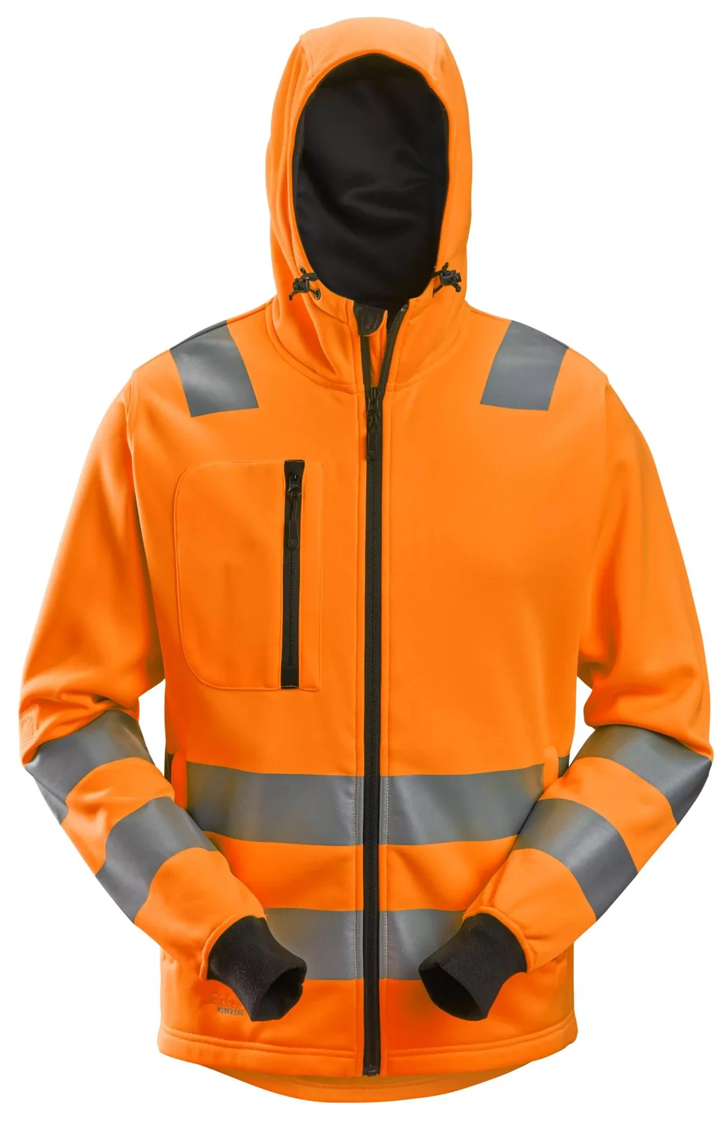8039 Hoodie met Rits Klasse 2/3 Oranje