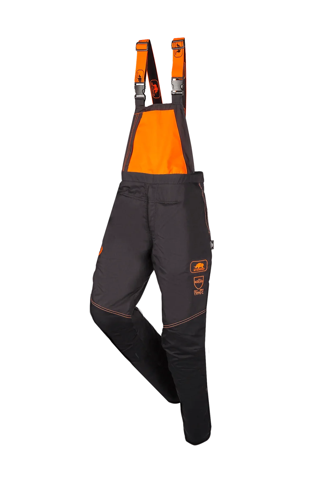 SIP Protection Aspin C 1RG6A2PAS Zaagbavetbroek Antraciet/Zwart/Fluo Oranje